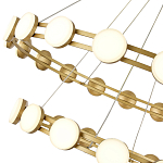 Люстра двухъярусная с круглыми светодиодными источниками света Maxine Light варинант исполнения - 8 | Loft Concept в Саратове