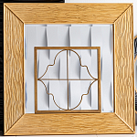 Зеркало квадратное в фактурной раме Pattern варинант исполнения - 1 | Loft Concept в Саратове