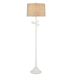 Торшер с белым каркасом и тканевыми абажуром Natural Stems варинант исполнения - 2 | Loft Concept в Саратове