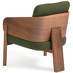 Кресло с каркасом из массива ореха Gallin Chair Green варинант исполнения - 4 | Loft Concept в Саратове