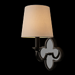 Бра с белым текстильным абажуром и фигурным основанием с зеркальной вставкой Vitorino варинант исполнения - 9 | Loft Concept в Саратове