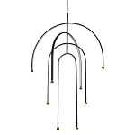 Люстра подвесная с дугообразными изогнутыми элементами Luke Lampco Tracer Lamp варинант исполнения - 1 | Loft Concept в Саратове