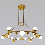 Люстра подвесная светодиодная с плафонами в форме шара Italian Globe Cedar Moss Light варинант исполнения - 4 | Loft Concept в Саратове