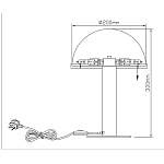 Настольная лампа c абажуром в форме купола из натурального камня  Heavenly Harmony варинант исполнения - 7 | Loft Concept в Саратове