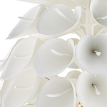 Люстра белая каплевидной формы из цветков лилии White Natural Lines варинант исполнения - 2 | Loft Concept в Саратове