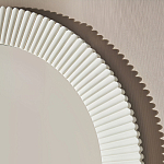 Зеркало в круглой фактурной раме Mirror Modern Texture белое варинант исполнения - 4 | Loft Concept в Саратове