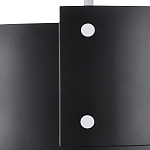 Потолочный светильник круглый светодиодный Semicircular White Panels чёрный варинант исполнения - 1 | Loft Concept в Саратове