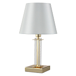 Настольная лампа с белым тканевым абажуром в форме конуса Laurent варинант исполнения - 5 | Loft Concept в Саратове