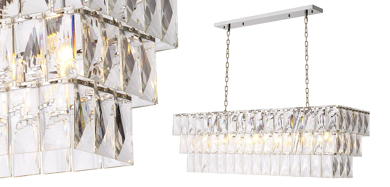 Люстра Eichholtz Chandelier Amazone Rectangular Silver Люстра Eichholtz Chandelier Amazone Rectangular Silver - Loft-Concept в Саратове