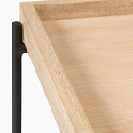 Консоль деревянной столешницей и полкой Wooden Table Top and Shelf варинант исполнения - 2 | Loft Concept в Саратове