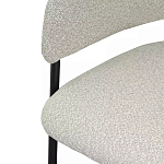 Стул мягкий с подлокотниками Chair Gray Upholstery Boucle варинант исполнения - 6 | Loft Concept в Саратове