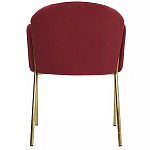 Стул бордовый на золотистых ножках Burgundy Chair варинант исполнения - 4 | Loft Concept в Саратове
