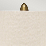 Настольная лампа с рифленым керамическим основанием в бронзовом цвете и жемчужным шёлковым абажуром Elstead Lighting варинант исполнения - 4 | Loft Concept в Саратове