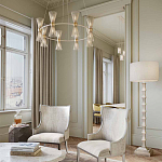 Торшер с фактурным каркасом и прямоугольным тканевым абажуром Shiye and Simplicity варинант исполнения - 3 | Loft Concept в Саратове