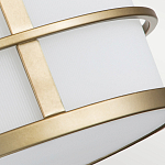 Потолочный светильник с белым матовым абажуром в металлическом каркасе Feiss варинант исполнения - 5 | Loft Concept в Саратове