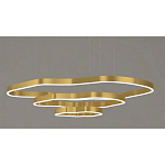 Люстра подвесная с 3-мя ассиметричными светодиодными лампами Golden Current варинант исполнения - 1 | Loft Concept в Саратове