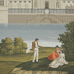 Обои ручная роспись Monuments of Paris Roberts on scenic paper варинант исполнения - 2 | Loft Concept в Саратове