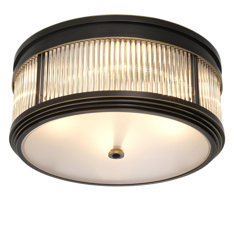 Потолочный светильник Ceiling Lamp Rousseau Bronze Темная бронза Прозрачное Стекло Потолочный светильник Ceiling Lamp Rousseau Bronze Темная бронза Прозрачное Стекло в Саратове | Loft Concept