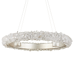 Люстра светодиодная фактурная в форме кольца Amber Crystal варинант исполнения - 3 | Loft Concept в Саратове
