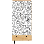 Шкаф с принтом Floral notes варинант исполнения - 2 | Loft Concept в Саратове