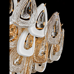 Люстра с многослойными белыми и прозрачными подвесками Character Chandelier варинант исполнения - 2 | Loft Concept в Саратове