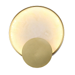 Бра в форме диска из бежевого алебастра Cryptocrystalline Stone варинант исполнения - 1 | Loft Concept в Саратове