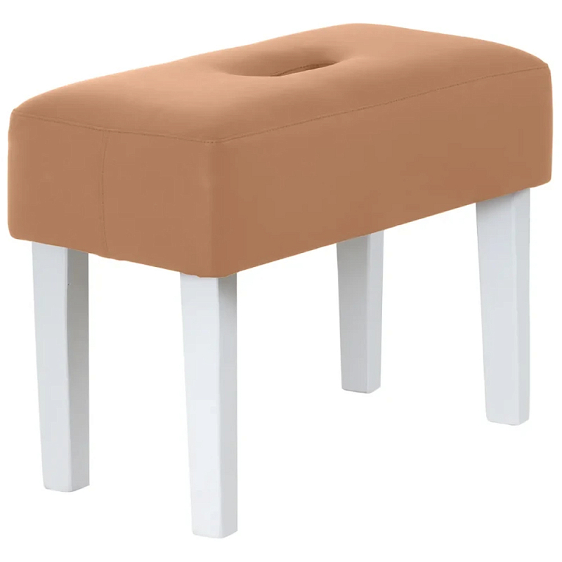 Мягкий пуф на белых ножках Winton Pouf Мульти Мягкий пуф на белых ножках Winton Pouf Мульти в Саратове | Loft Concept