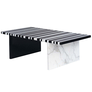 Кофейный стол CODICE A BARRE Black & White Marble Coffee Table