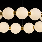 Люстра круглая с матовыми белыми шарами PEARLS Suspension варинант исполнения - 5 | Loft Concept в Саратове