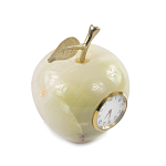 Часы настольные в виде яблока из натурального камня Оникс Stone Clock варинант исполнения - 2 | Loft Concept в Саратове