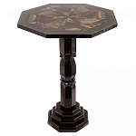 Кофейный стол из натуральных камней Змеевик и Яшма Natural Stone Tables варинант исполнения - 1 | Loft Concept в Саратове