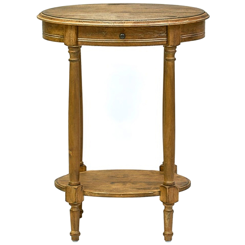 Деревянный овальный кофейный стол Margery Provence Coffee Table Темный дуб Деревянный овальный кофейный стол Margery Provence Coffee Table Темный дуб в Саратове | Loft Concept