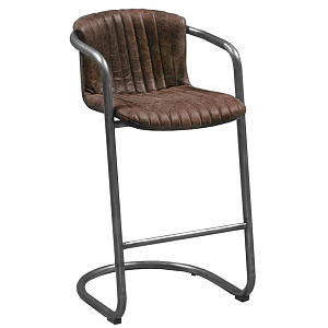 Барный стул Desmond bar stool LEATHER Brown