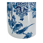 Ваза с мотивами цветущего сада с попугаями Vase Inspired by Nature варинант исполнения - 3 | Loft Concept в Саратове