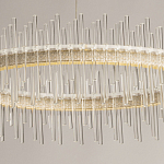 Люстра круглая с прозрачными стеклянными трубками 51 см Nembus варинант исполнения - 4 | Loft Concept в Саратове