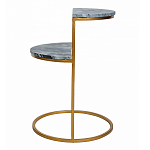 Кофейный столик с подстольем из металла Halves варинант исполнения - 5 | Loft Concept в Саратове