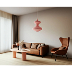 Подвесной вязаный розовый светильник «Моника» варинант исполнения - 3 | Loft Concept в Саратове