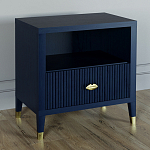 Прикроватная тумбочка с полкой Elsa Dreams Blue варинант исполнения - 1 | Loft Concept в Саратове