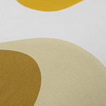 Подушка декоративная хлопковая горчичного цвета с абстрактным принтом Elysian Flow Sunset варинант исполнения - 3 | Loft Concept в Саратове