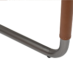 Стул мягкий с обивкой из рогожки и экокожи Contrasting Performance варинант исполнения - 4 | Loft Concept в Саратове