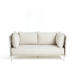 Диван садовый с плетеными ремешками и спинкой  Kleo варинант исполнения - 2 | Loft Concept в Саратове