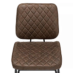 Стул с темно-коричневой обивкой из экокожи Benderson варинант исполнения - 5 | Loft Concept в Саратове