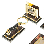 Настольный письменный набор из яшмы и долерита с декором в виде коня Manager Organizer варинант исполнения - 6 | Loft Concept в Саратове