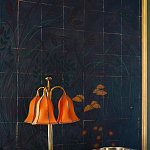 Обои ручная роспись Tsukimi Original colourway on gilded silk with antiquing варинант исполнения - 3 | Loft Concept в Саратове