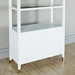 Стеллаж со стеклянными полками Elsa Dreams White варинант исполнения - 7 | Loft Concept в Саратове