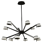 Люстра черного цвета на штанге Noir Supernova варинант исполнения - 2 | Loft Concept в Саратове