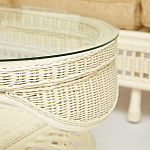 Комплект уличной мебели из ротанга Clara белый варинант исполнения - 12 | Loft Concept в Саратове