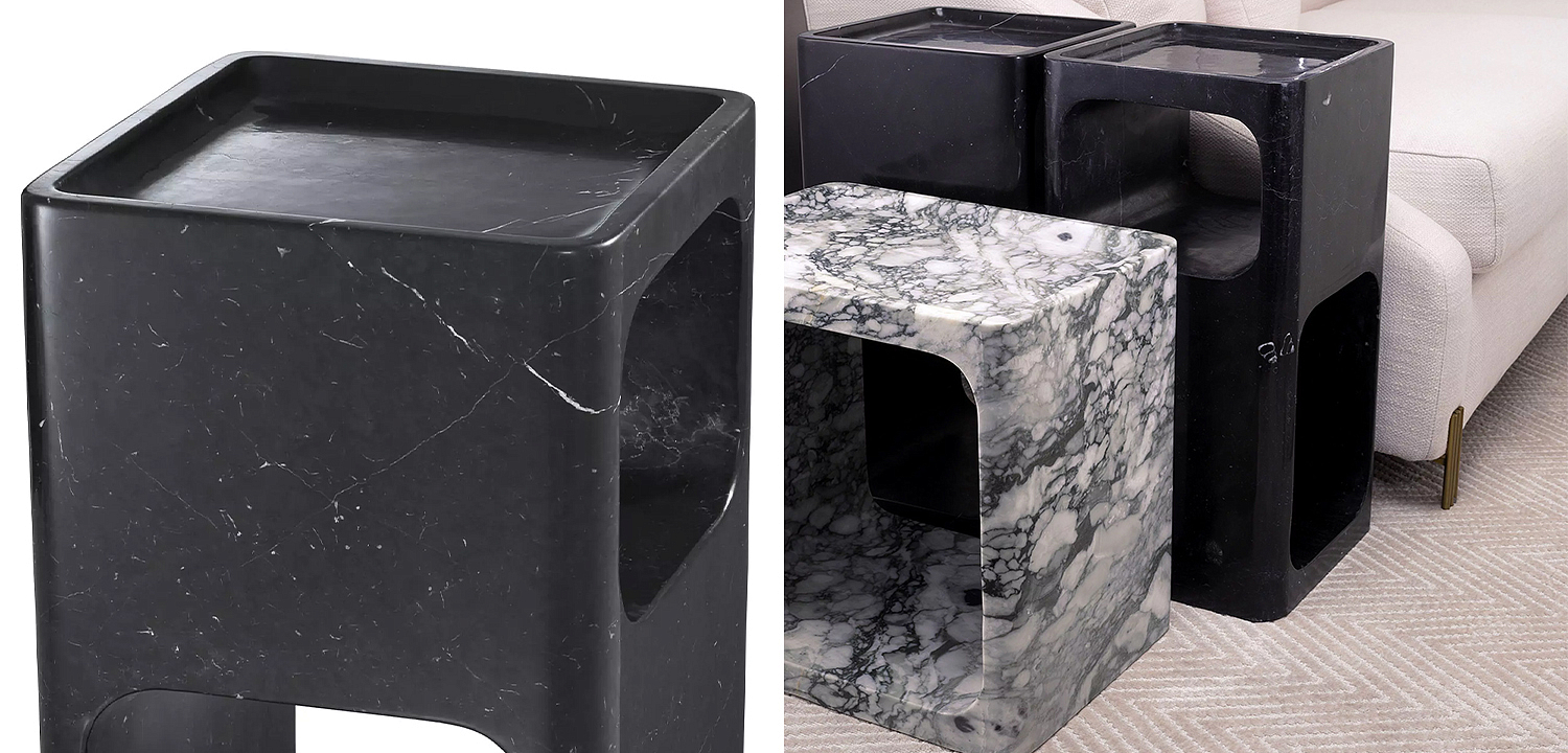 Приставной стол Eichholtz Side Table Adler Black Marble Приставной стол Eichholtz Side Table Adler Black Marble - Loft-Concept в Саратове