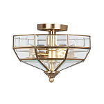 Потолочный светильник шестигранной формы с прозрачными стеклянным плафоном Elstead Lighting варинант исполнения - 1 | Loft Concept в Саратове