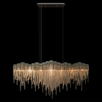 Люстра подвесная с металлическими дугами и длинными цепочками 115 см Atlantis Chain варинант исполнения - 12 | Loft Concept в Саратове